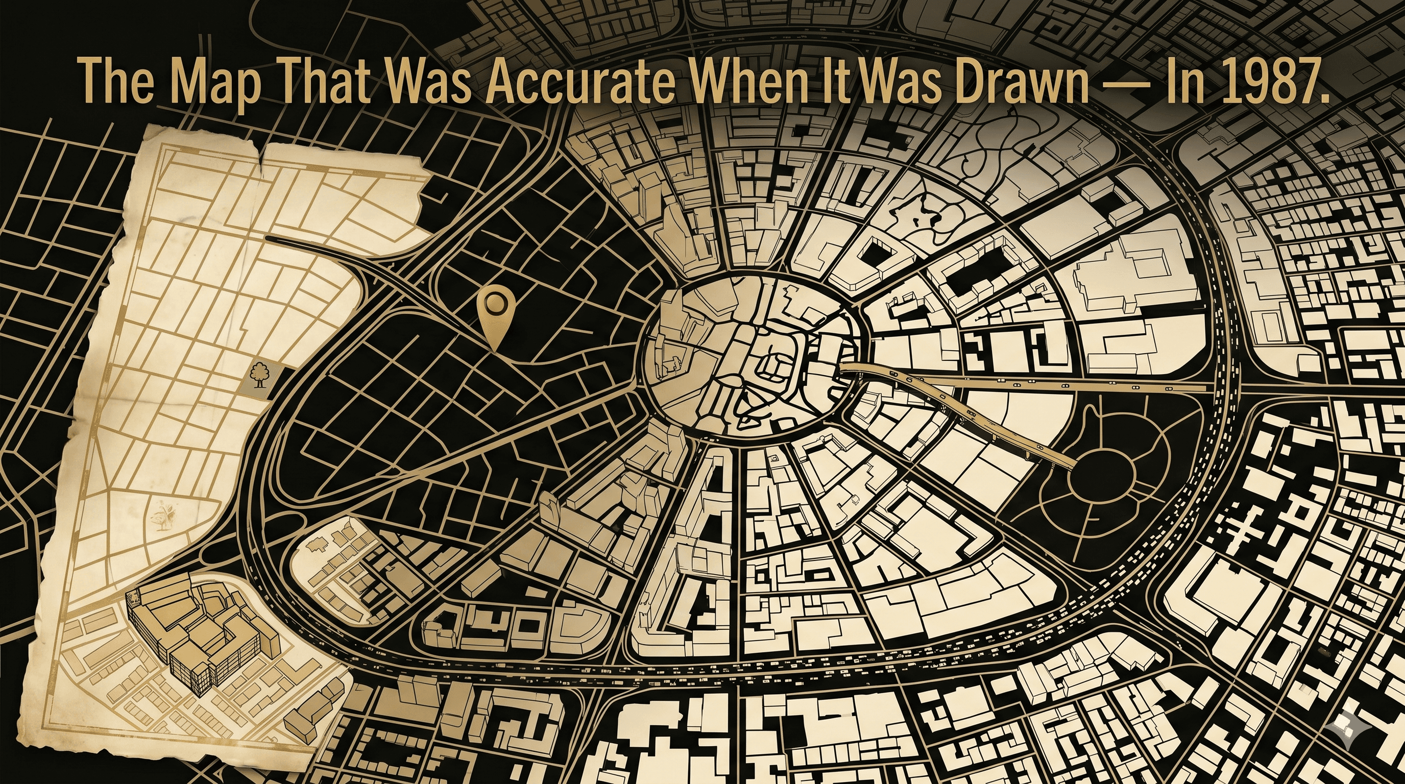 The Map That Was Accurate When It Was Drawn — In 1987.